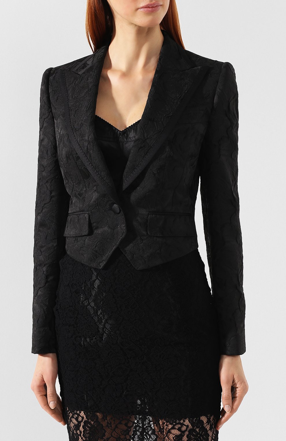 Жаккардовый жакет DOLCE & GABBANA, арт. F297IT/FJRDJ, фото 3