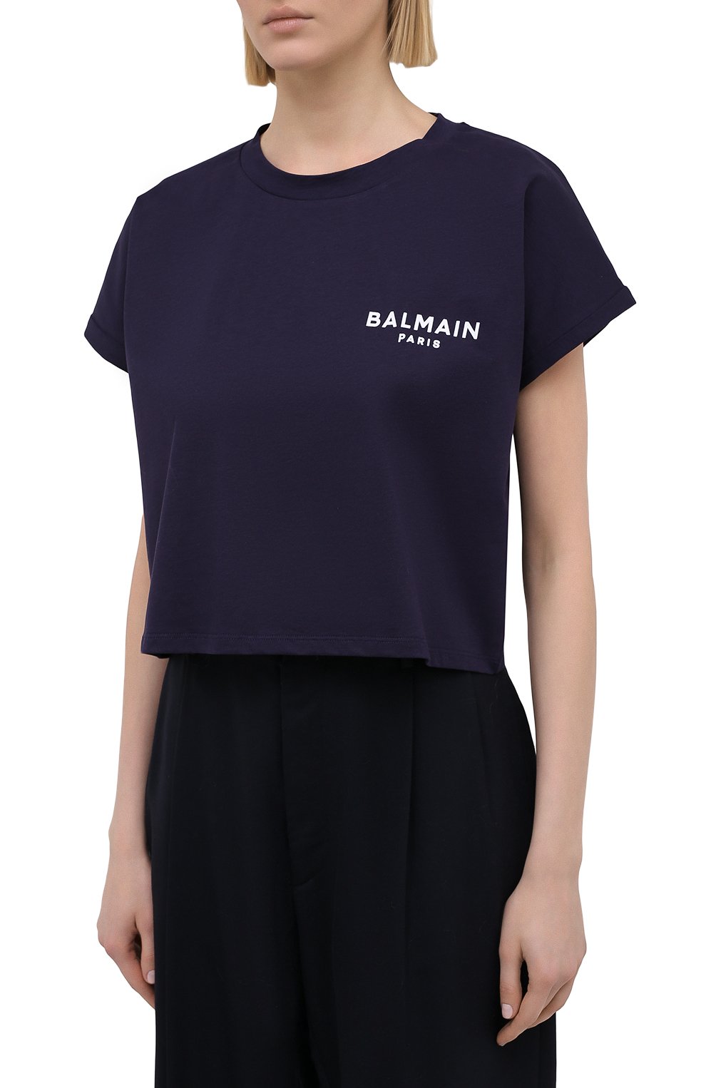 Хлопковая футболка BALMAIN, арт. VF11370/B013, фото 3