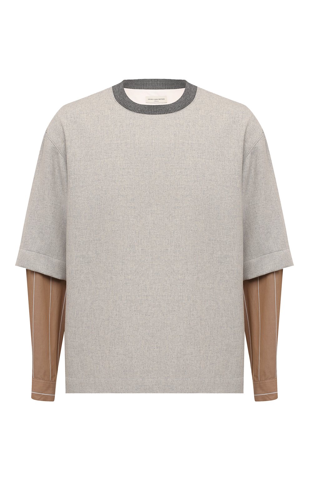 Комбинированный свитшот DRIES VAN NOTEN, арт. 242-020746-9261, фото 1