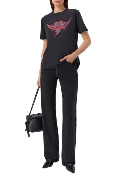 Хлопковая футболка ZADIG AND VOLTAIRE, арт. JWTS02856, фото 2