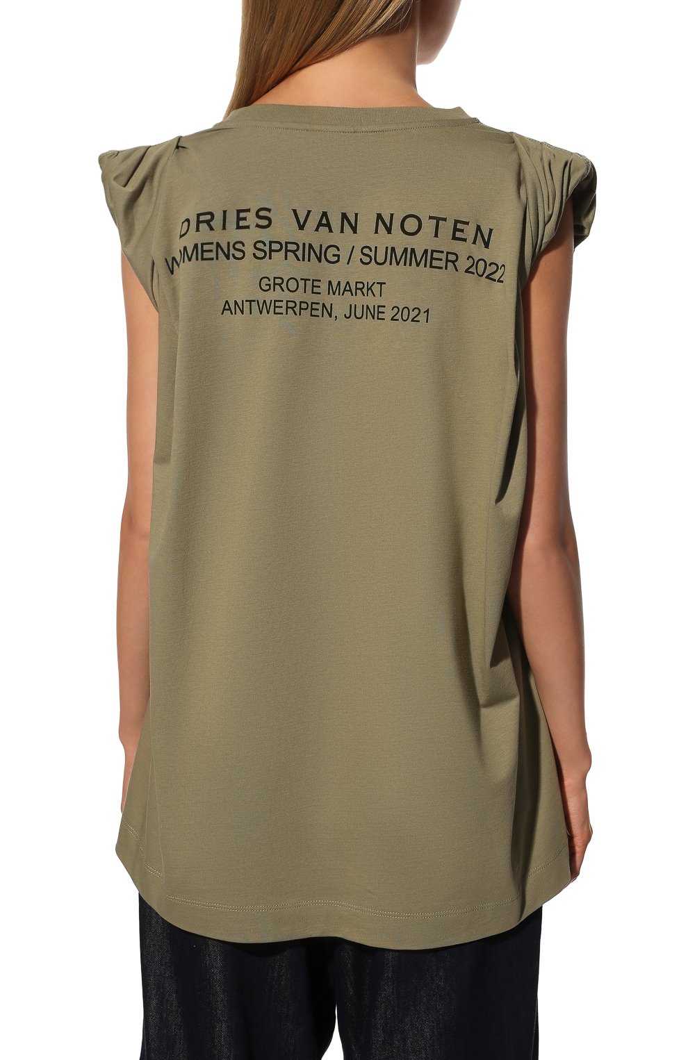 Хлопковая футболка DRIES VAN NOTEN, арт. 221-011164-4604, фото 4