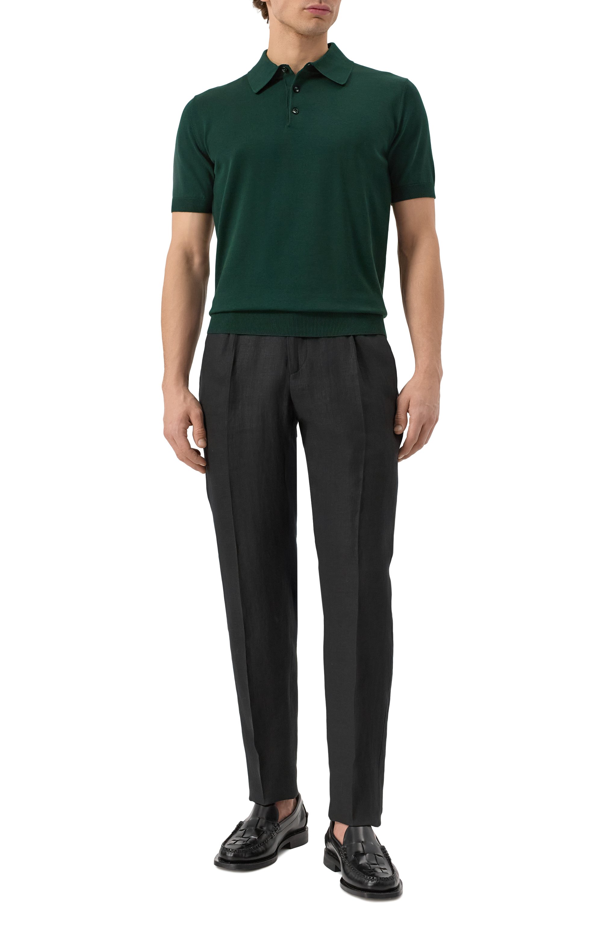 Льняные брюки KITON, арт. UPN01H0928621, фото 2