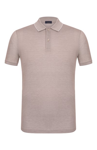 Мужское поло из хлопка и шелка PAUL&SHARK, арт. 25411240