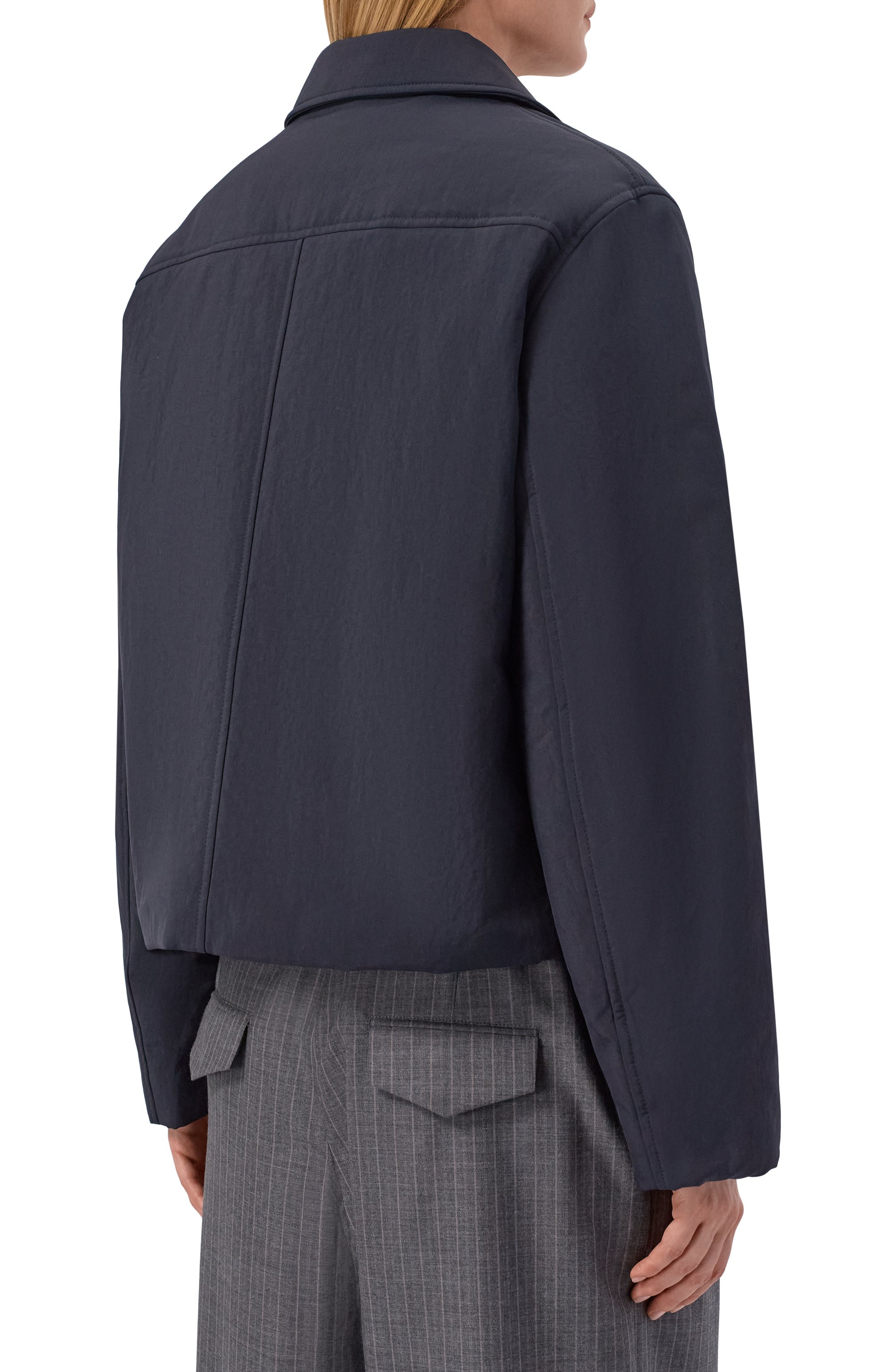 Куртка JIL SANDER темно-синего цвета по цене 241500 руб., арт. J02SW0070/J70240, фото 4 Куртка JIL SANDER, арт. J02SW0070/J70240, фото 4