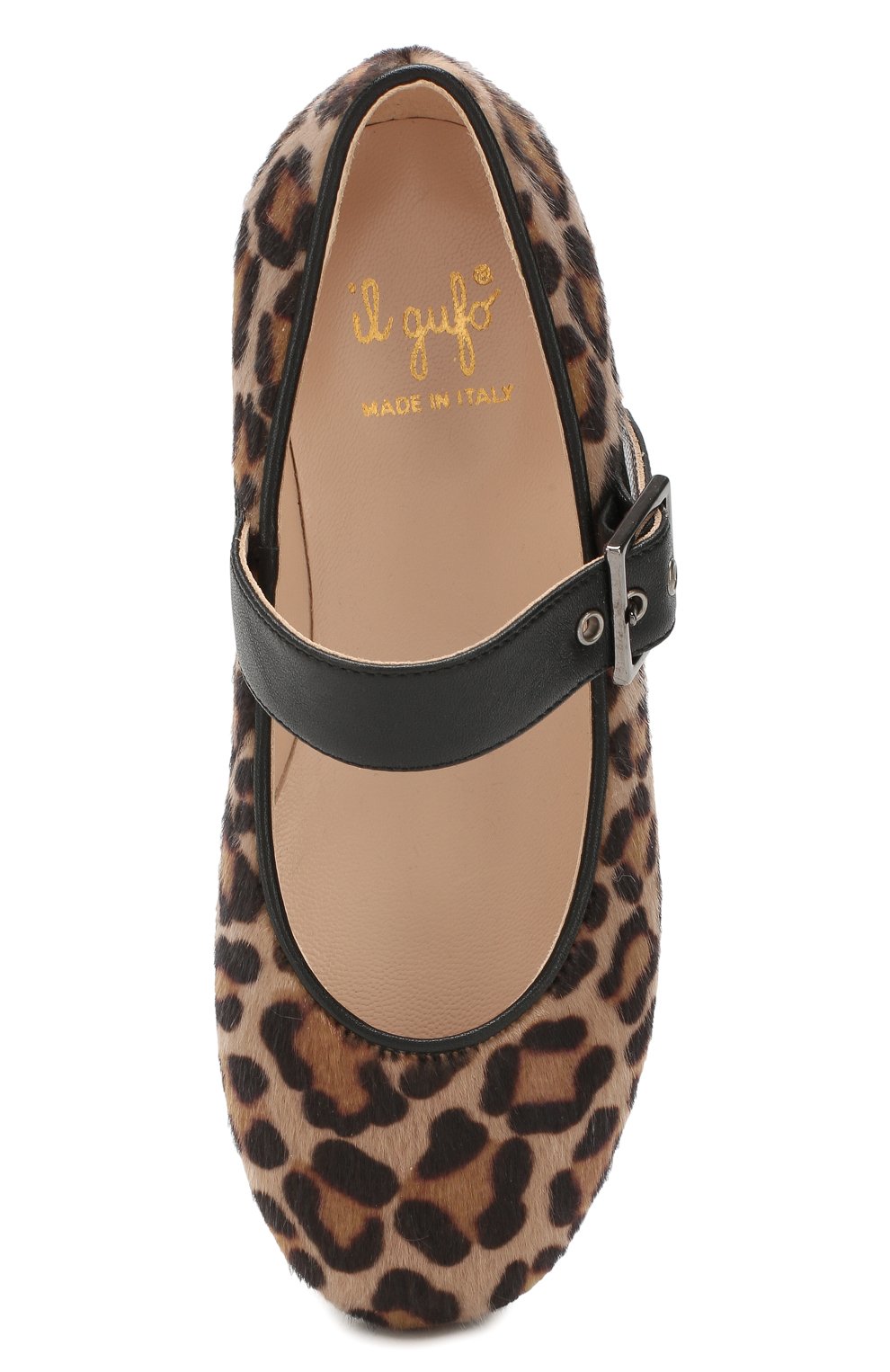 Туфли с ремешком IL GUFO коричневого цвета по цене 20750 руб., арт. G395/TESS. GIAGUAR0/31-34, фото 4 Туфли с ремешком IL GUFO, арт. G395/TESS. GIAGUAR0/31-34, фото 4