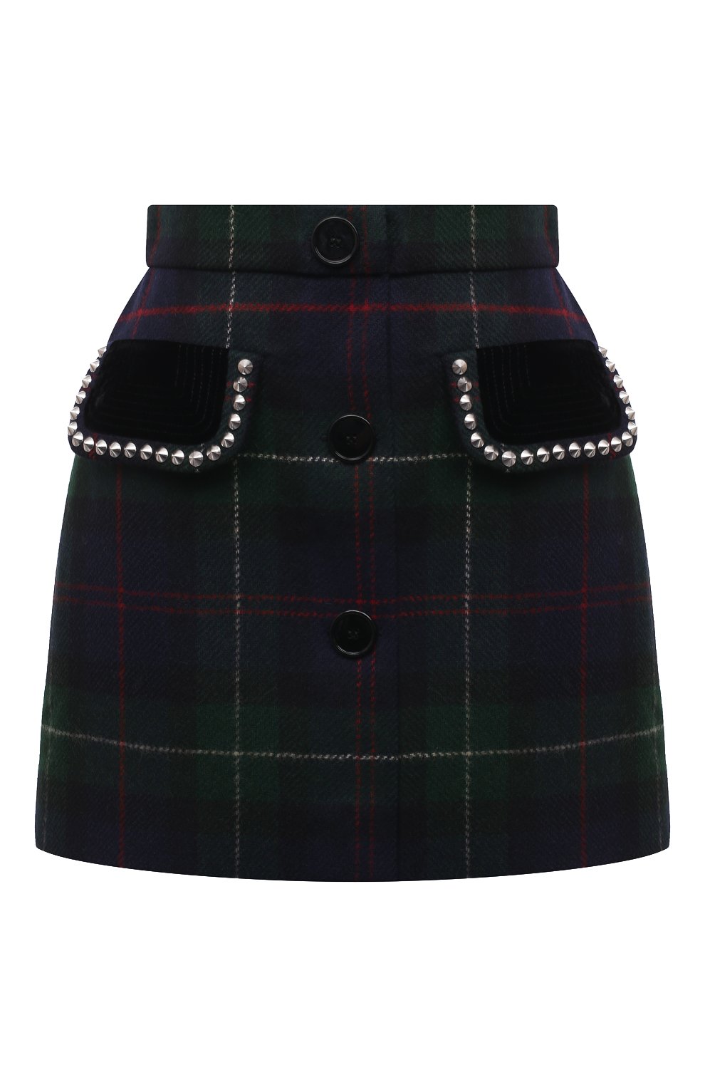 Шерстяная юбка MIU MIU, арт. MG1696-1Z3N-F0008, фото 1