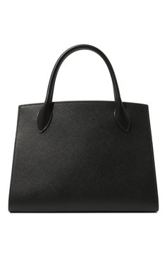 Женская сумка monochrome PRADA черного цвета, арт. 1BA155-2ERX-F0002-3OO | Фото 6 (Сумки-технические: Сумки top-handle; Размер: medium; Материал: Натуральная кожа; Ремень/цепочка: На ремешке)