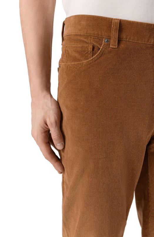 Вельветовые брюки Zegna CITY.501/UCP21A6 Коричневый  CITY.501/UCP21A6 Фото 5
