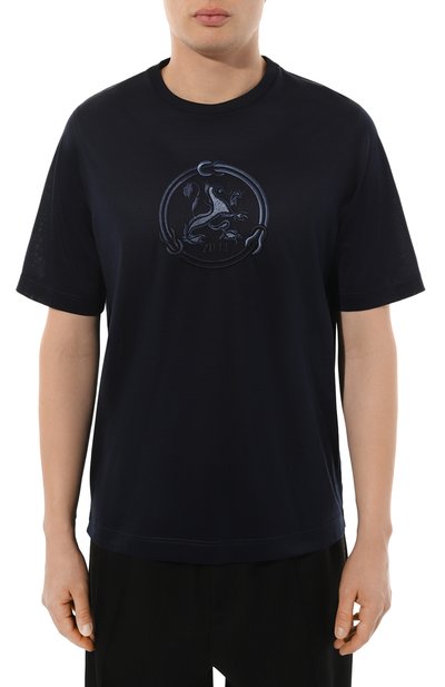 Хлопковая футболка ZILLI, арт. TSR02AZS56014ZS030332, фото 3