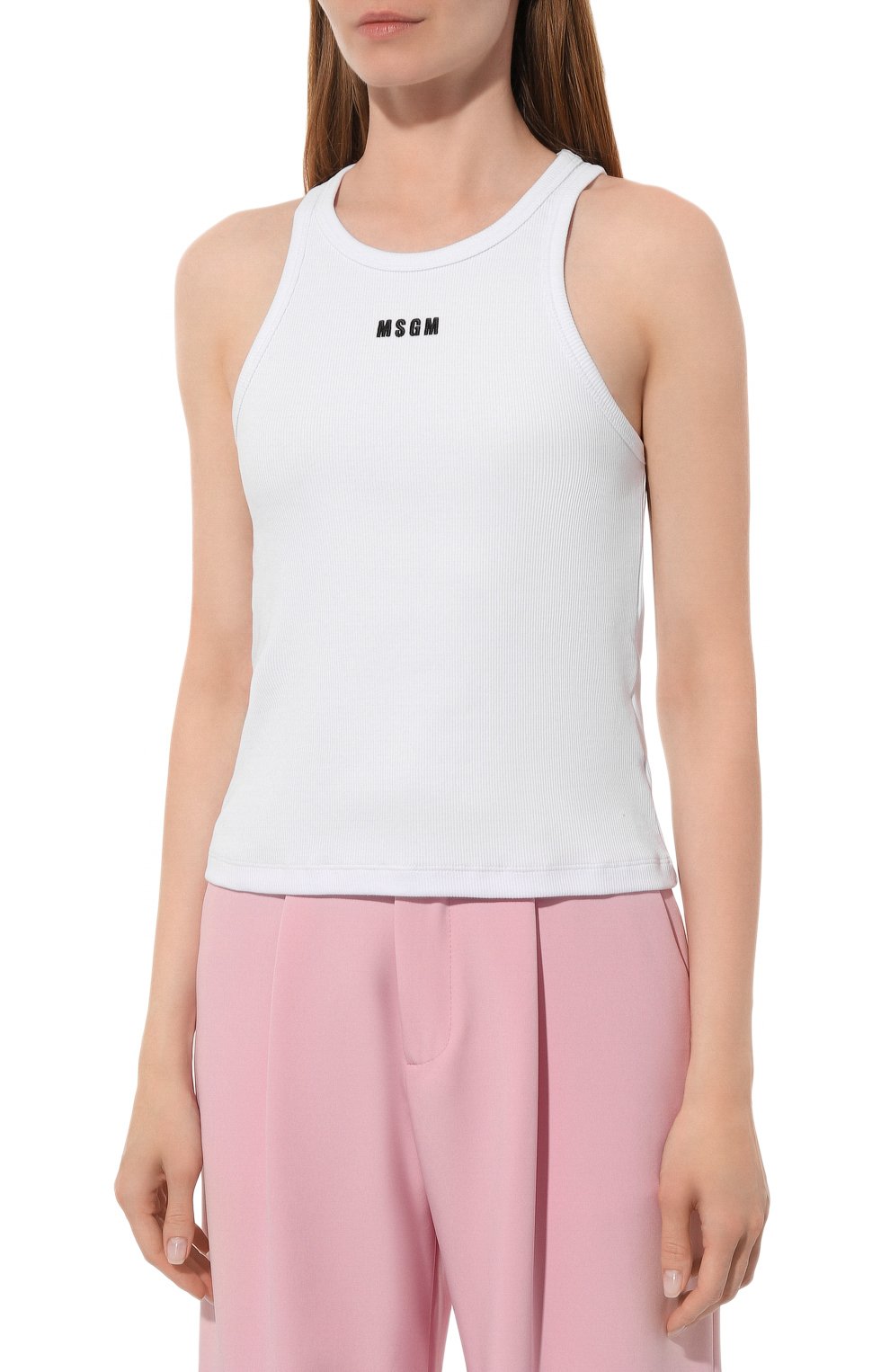 Хлопковая майка MSGM, арт. 3741MDT77/247794, фото 3