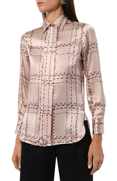 Шелковая блузка KITON, арт. D48407K0561E03, фото 3