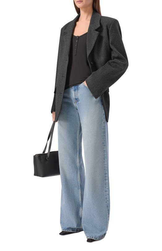 Лонгслив-хенли из лиоцелла и шерсти 12 STOREEZ 137374 Чёрный  137374 Фото 2