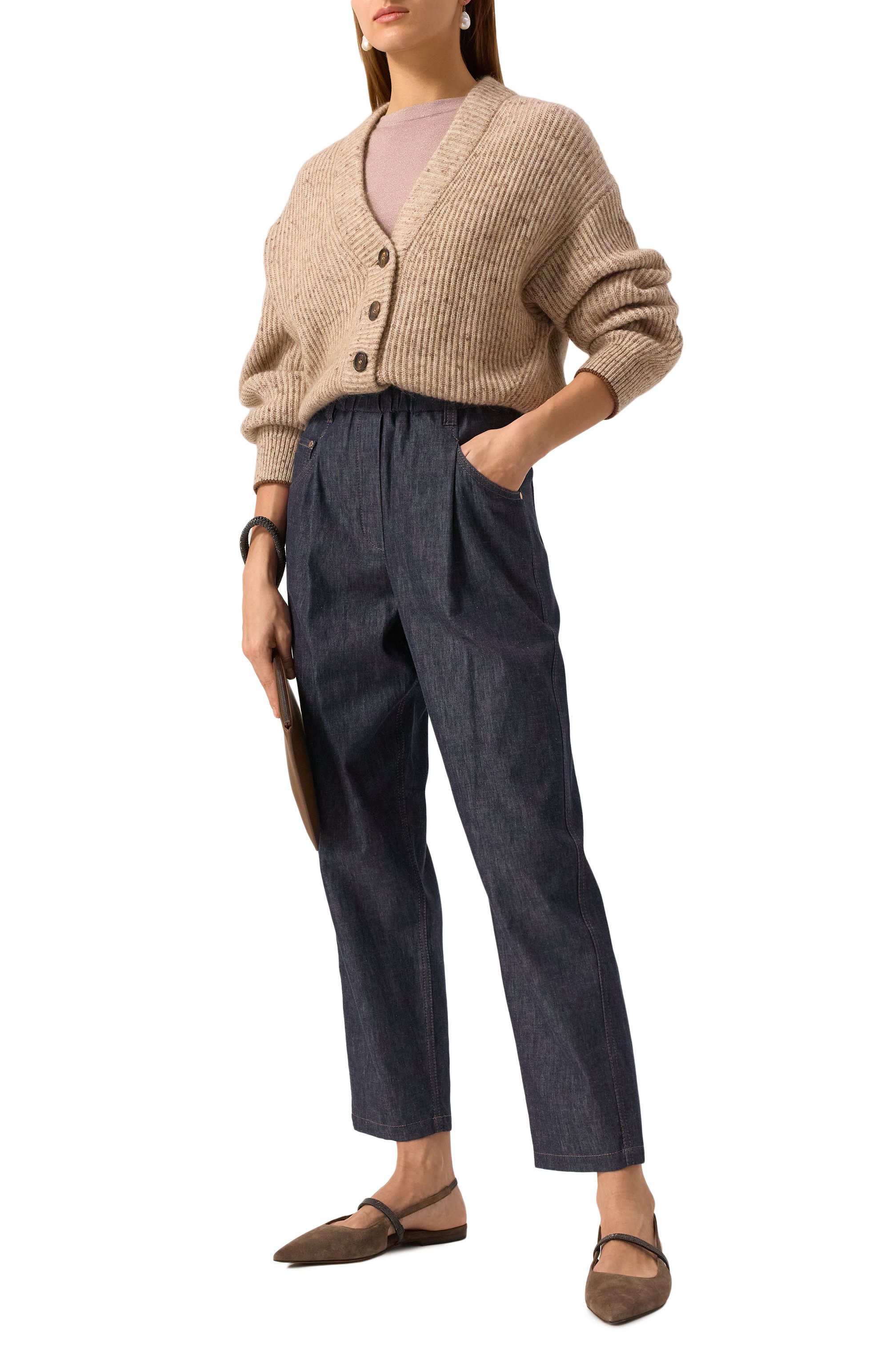 Пуловер из кашемира и шелка BRUNELLO CUCINELLI, арт. M4181BP189, фото 2