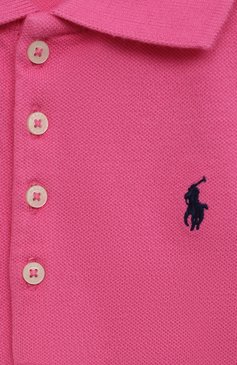 Детское хлопковое платье POLO RALPH LAUREN розового цвета, арт. 313624740 | Фото 3 (Рукава: Короткие; Материал внешний: Хлопок; Девочки Кросс-КТ: Платье-одежда; Случай: Повседневный; Драгоценные камни: Проставлено; Материал сплава: Проставлено; Ростовка одежда: 8 лет | 128 см)