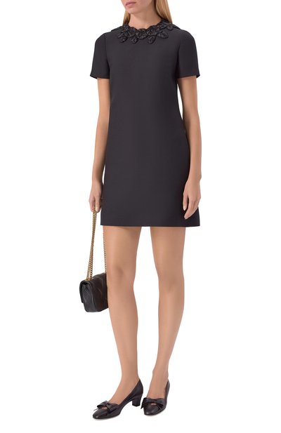 Кожаные туфли bowow 45 VALENTINO черного цвета по цене 118000 руб., арт. 8W2S0LB5/DDT, фото 3 Кожаные туфли bowow 45 VALENTINO, арт. 8W2S0LB5/DDT, фото 3