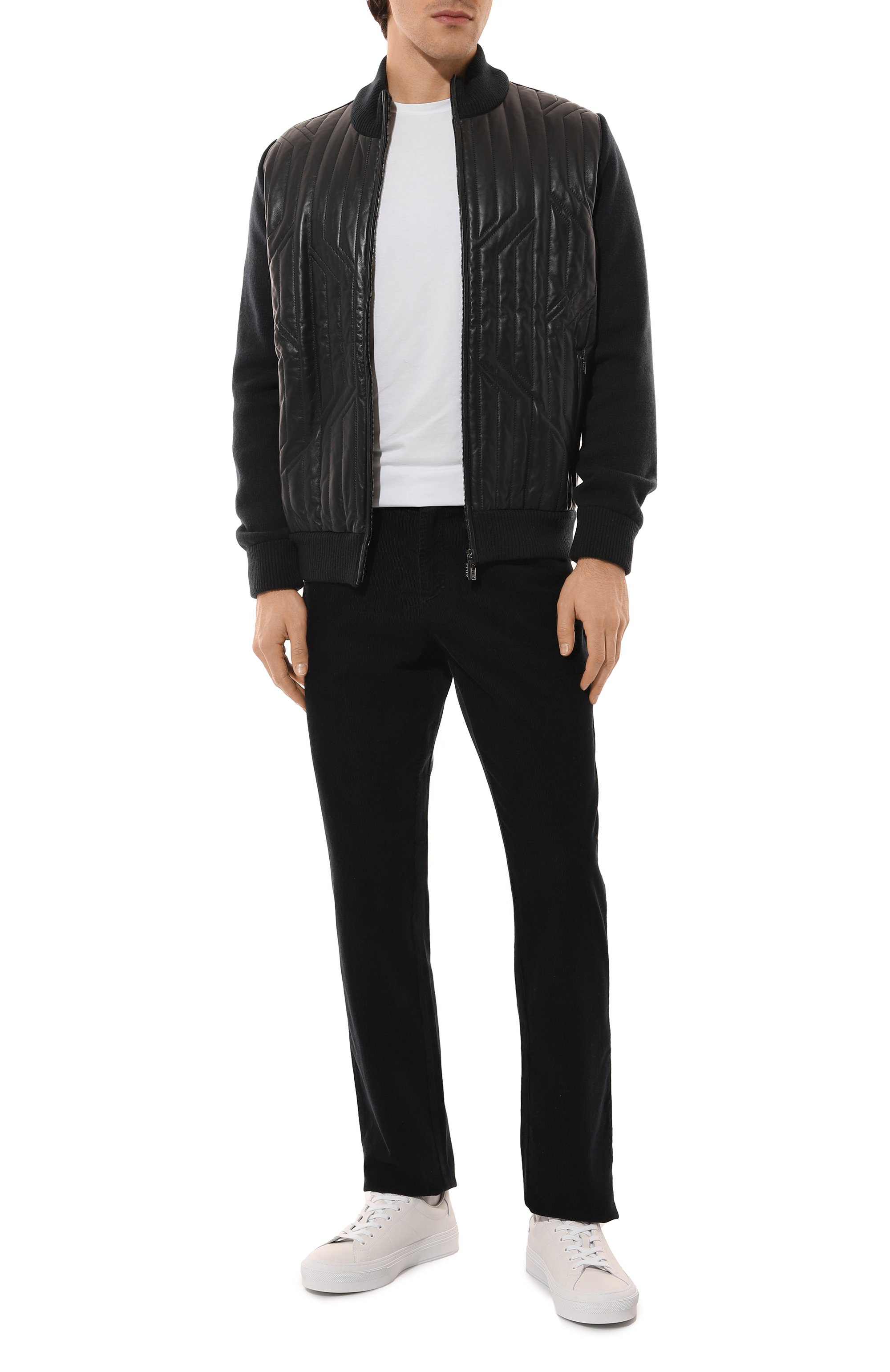 Кашемировый кардиган с кожаной отделкой ZILLI, арт. KZMCB1M0322VCRS00, фото 2