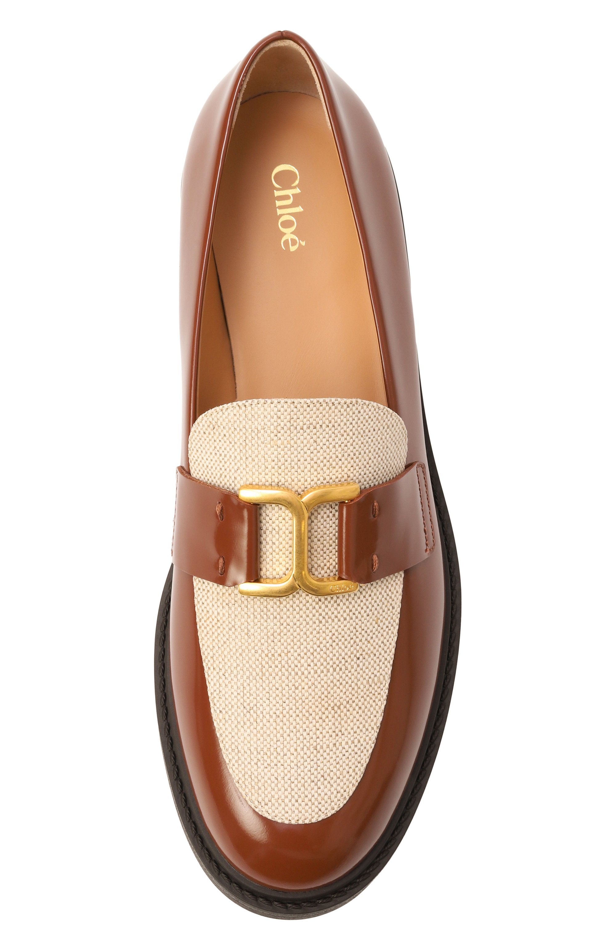Комбинированные лоферы marcie CHLOÉ, арт. CH25A03ZTP, фото 6