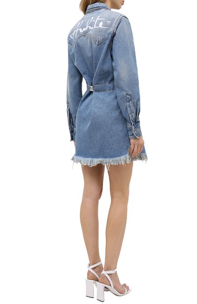 Джинсовое платье OFF-WHITE, арт. 0WYM004E20DEN0024001, фото 4