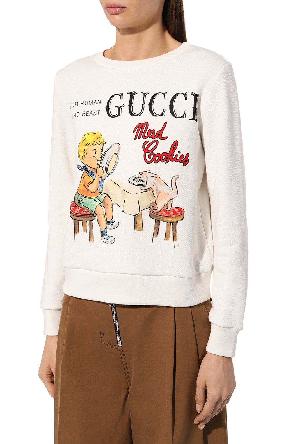 Хлопковый свитшот GUCCI, арт. 623450 XJCX4, фото 3