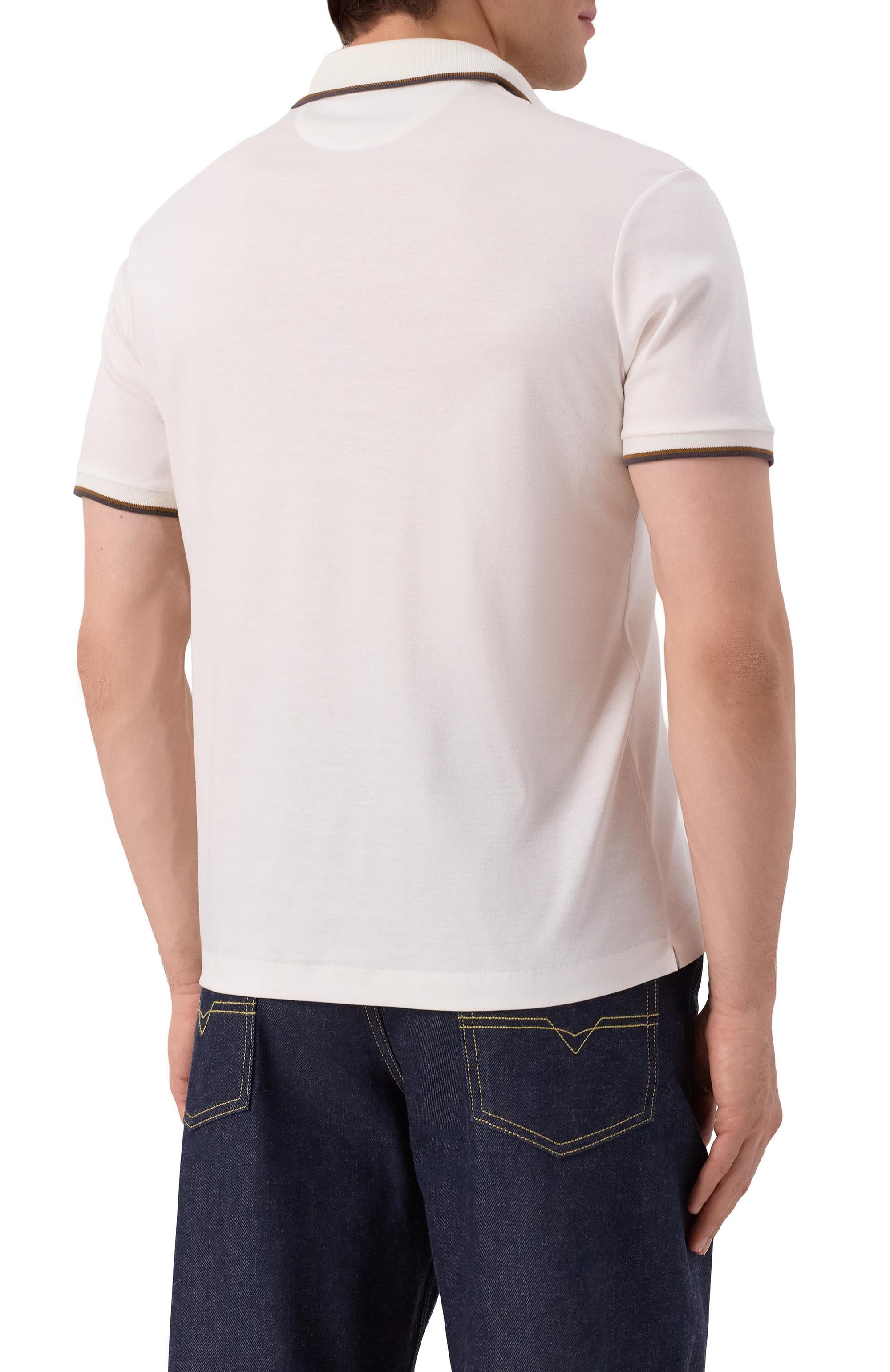 Поло из хлопка и лиоцелла PAUL&SHARK, арт. 15311711/3XL-6XL, фото 4