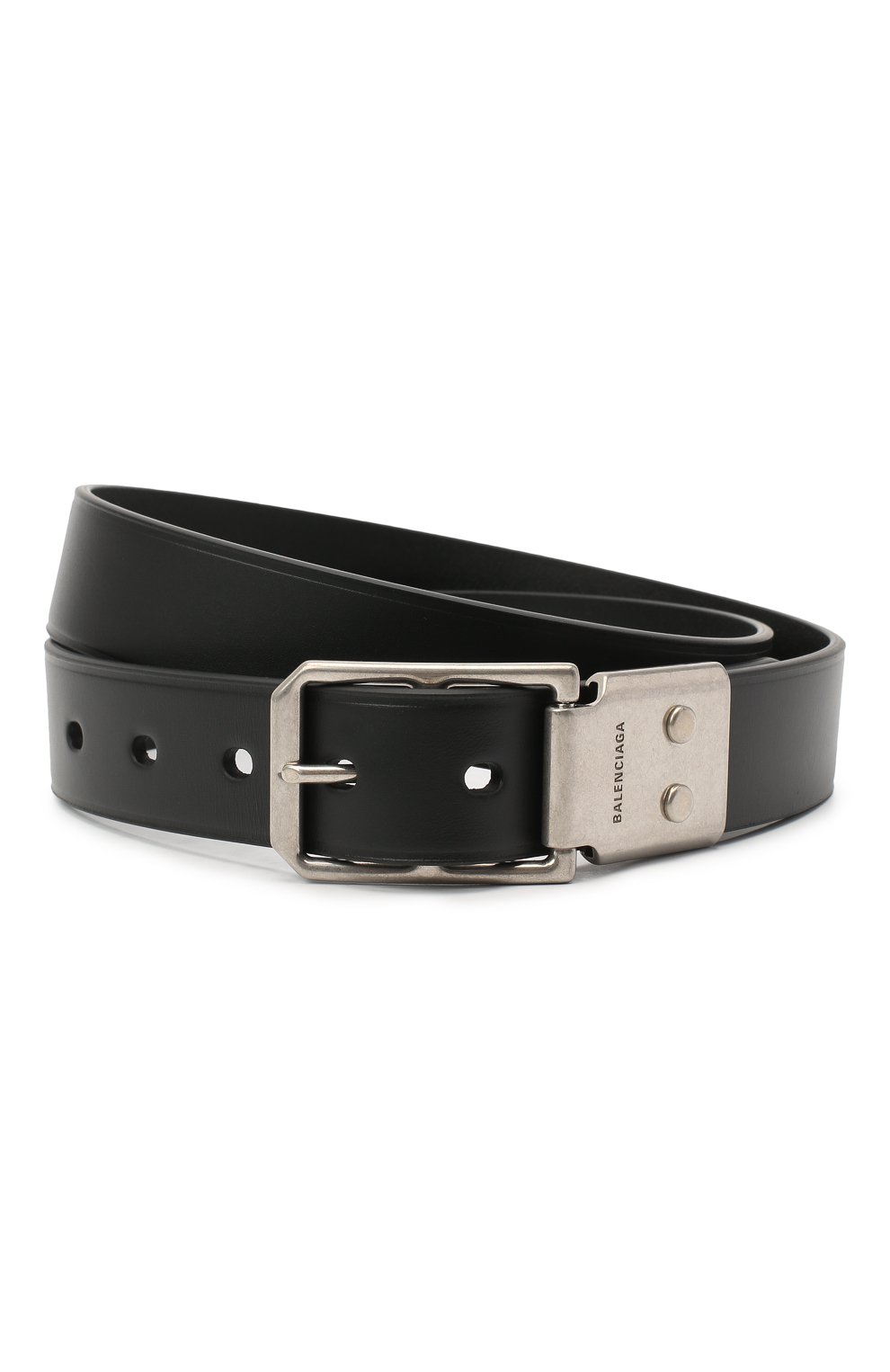 Кожаный ремень BALENCIAGA черного цвета по цене 32750 руб., арт. 638277/1CH0B, фото 1 Кожаный ремень BALENCIAGA, арт. 638277/1CH0B, фото 1