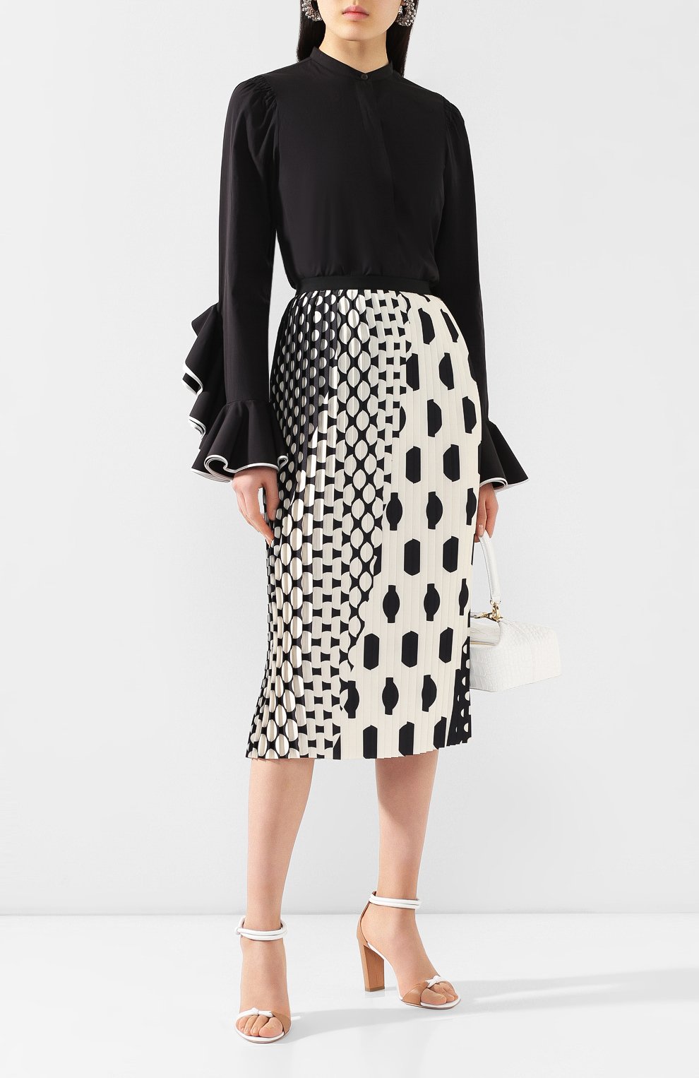 Плиссированная юбка DRIES VAN NOTEN, арт. 201-10818-9232, фото 2