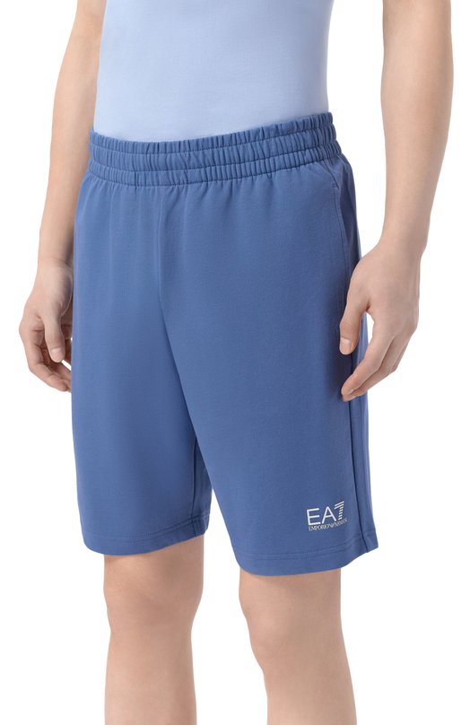 Хлопковые шорты EA7 8NPS65/PJVRZ Голубой  8NPS65/PJVRZ Фото 3