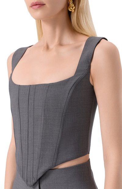 Шерстяной топ-корсет GIUSEPPE DI MORABITO, арт. 05FWT0196 05327A, фото 5