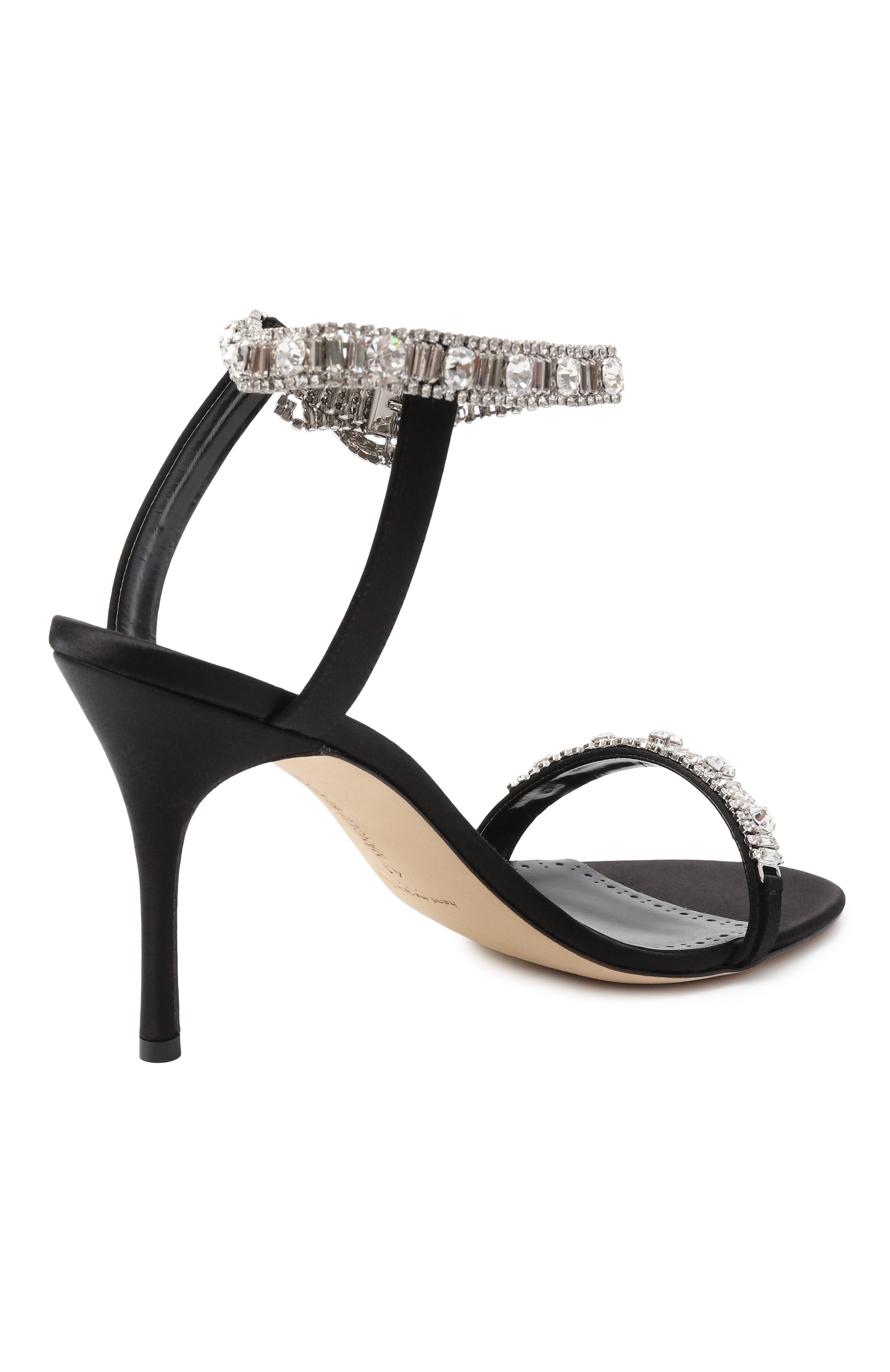 Текстильные босоножки asasan 90 MANOLO BLAHNIK, арт. 424-1930/SAT, фото 5