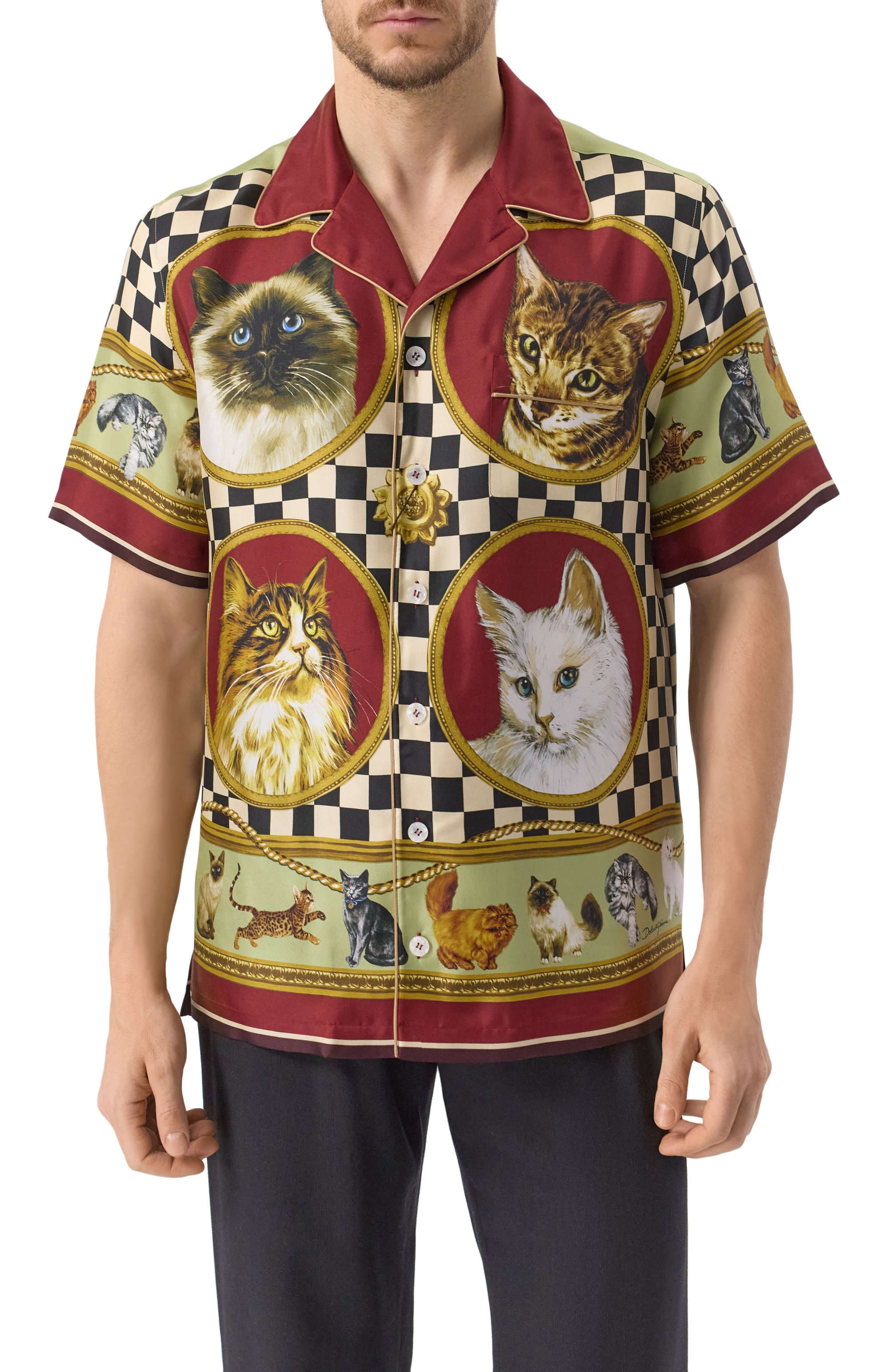 Шелковая рубашка DOLCE & GABBANA, арт. G5LH3T/HI1VV, фото 3