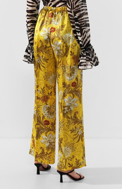 Шелковые брюки DRIES VAN NOTEN, арт. 201-10984-9413, фото 4