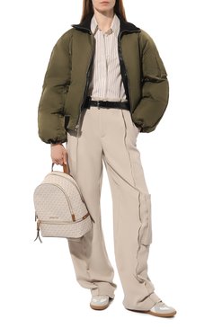 Женский рюкзак rhea  MICHAEL MICHAEL KORS кремвого цвета, арт. 30S7GEZB1B | Фото 7 (Стили: Кэжуэл; Размер: medium; Материал сплава: Проставлено; Драгоценные камни: Проставлено; Материал: Канва)