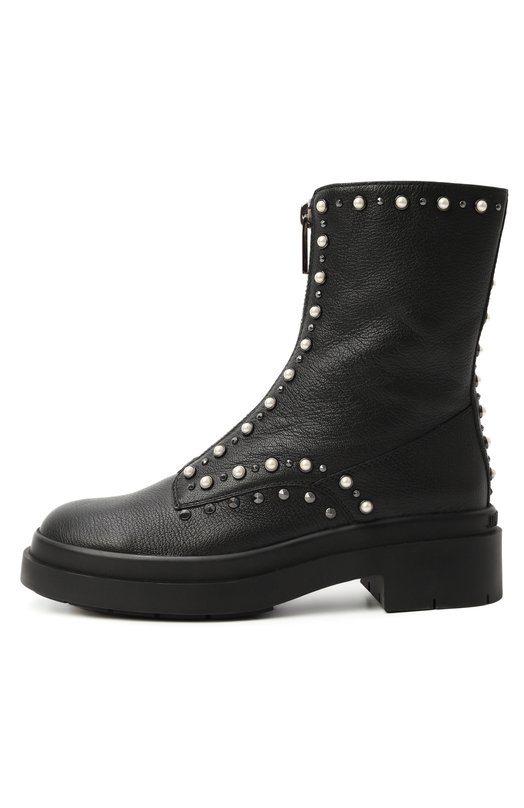 Кожаные ботинки Nola Jimmy Choo N0LA FLAT/AUV Чёрный  N0LA FLAT/AUV Фото 4
