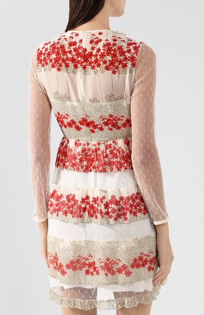 Платье REDVALENTINO белого цвета по цене 89950 руб., арт. SR3VAG30/4AR, фото 4 Платье REDVALENTINO, арт. SR3VAG30/4AR, фото 4