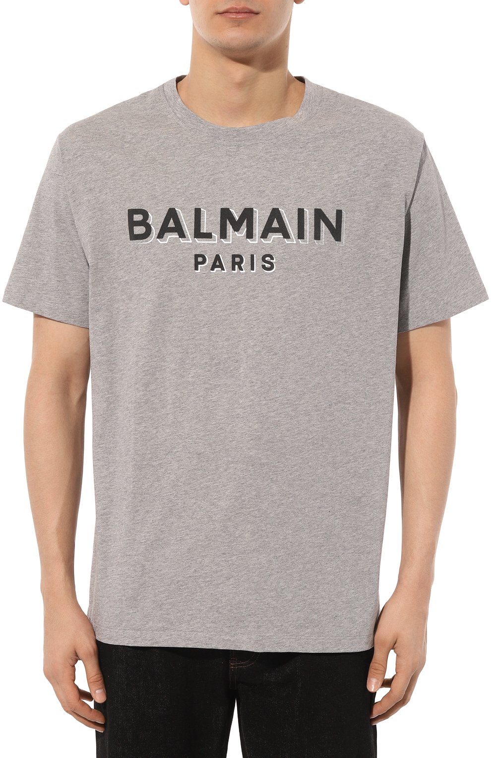 Хлопковая футболка BALMAIN, арт. CH1EG010/BB99, фото 3