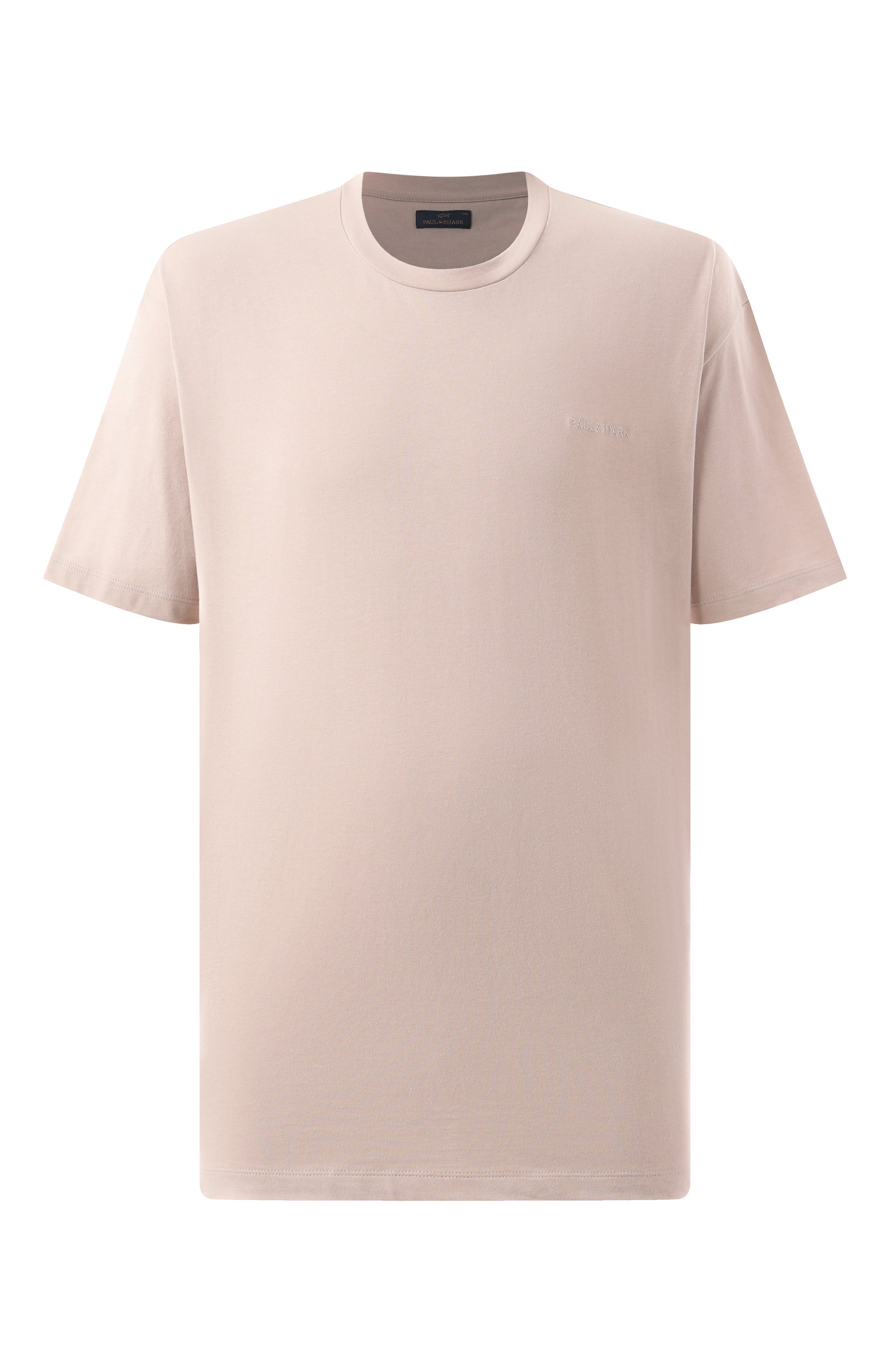 Хлопковая футболка PAUL&SHARK светло-бежевого цвета по цене 18150 руб., арт. 25411047/3XL, фото 1 Хлопковая футболка PAUL&SHARK, арт. 25411047/3XL, фото 1