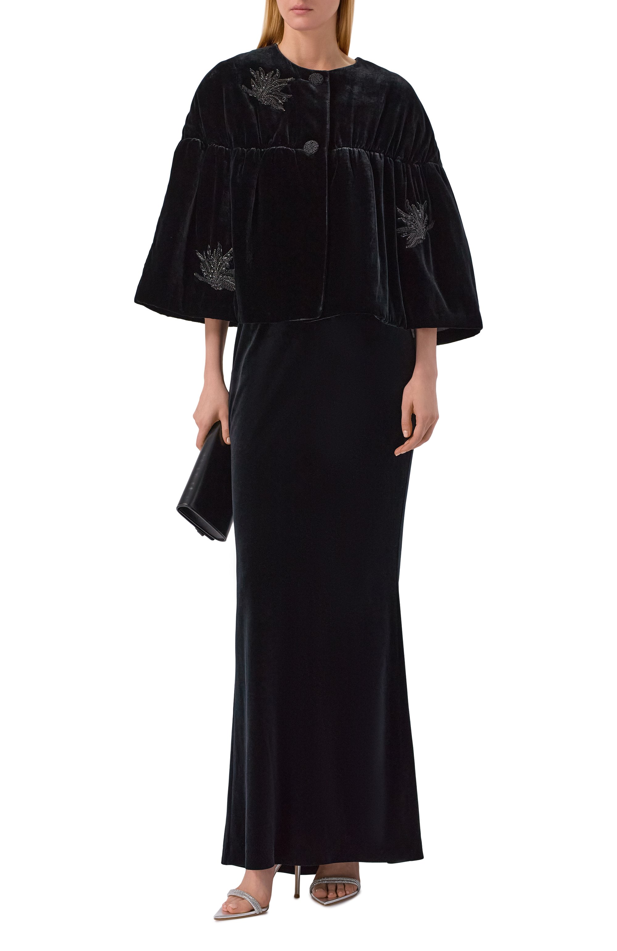 Бархатный кейп YANINA, арт. T-3086, фото 2