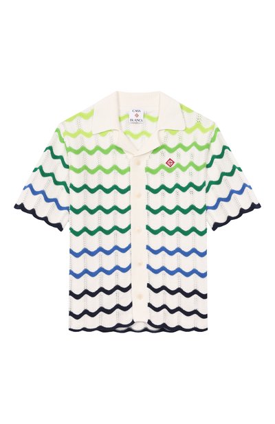 Хлопковое поло CASABLANCA, арт. K-SP26-KW-969-02-EX-BC