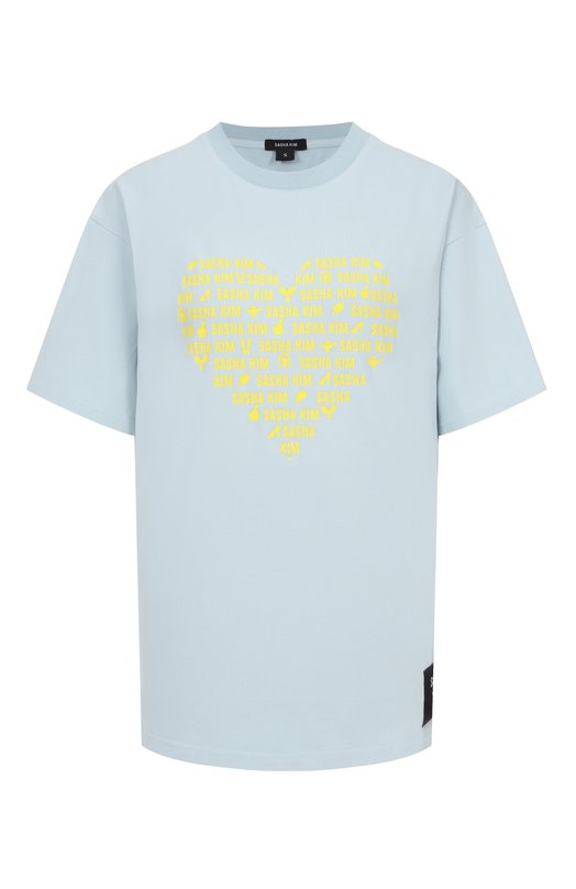 Хлопковая футболка Sasha Kim SK-00000615 Голубой SK-00000615
