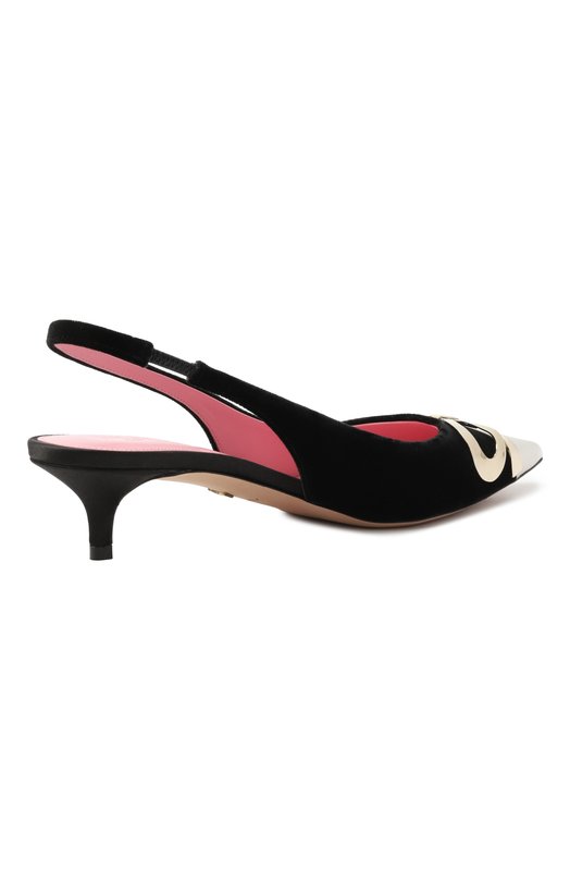 Бархатные туфли Giambattista Valli 25FWKVLIS258/58VES Чёрный  25FWKVLIS258/58VES Фото 5