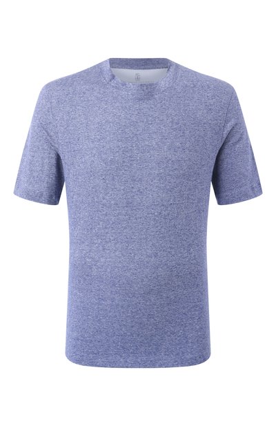 Футболка изо льна и хлопка BRUNELLO CUCINELLI, арт. MW8351308, фото 1