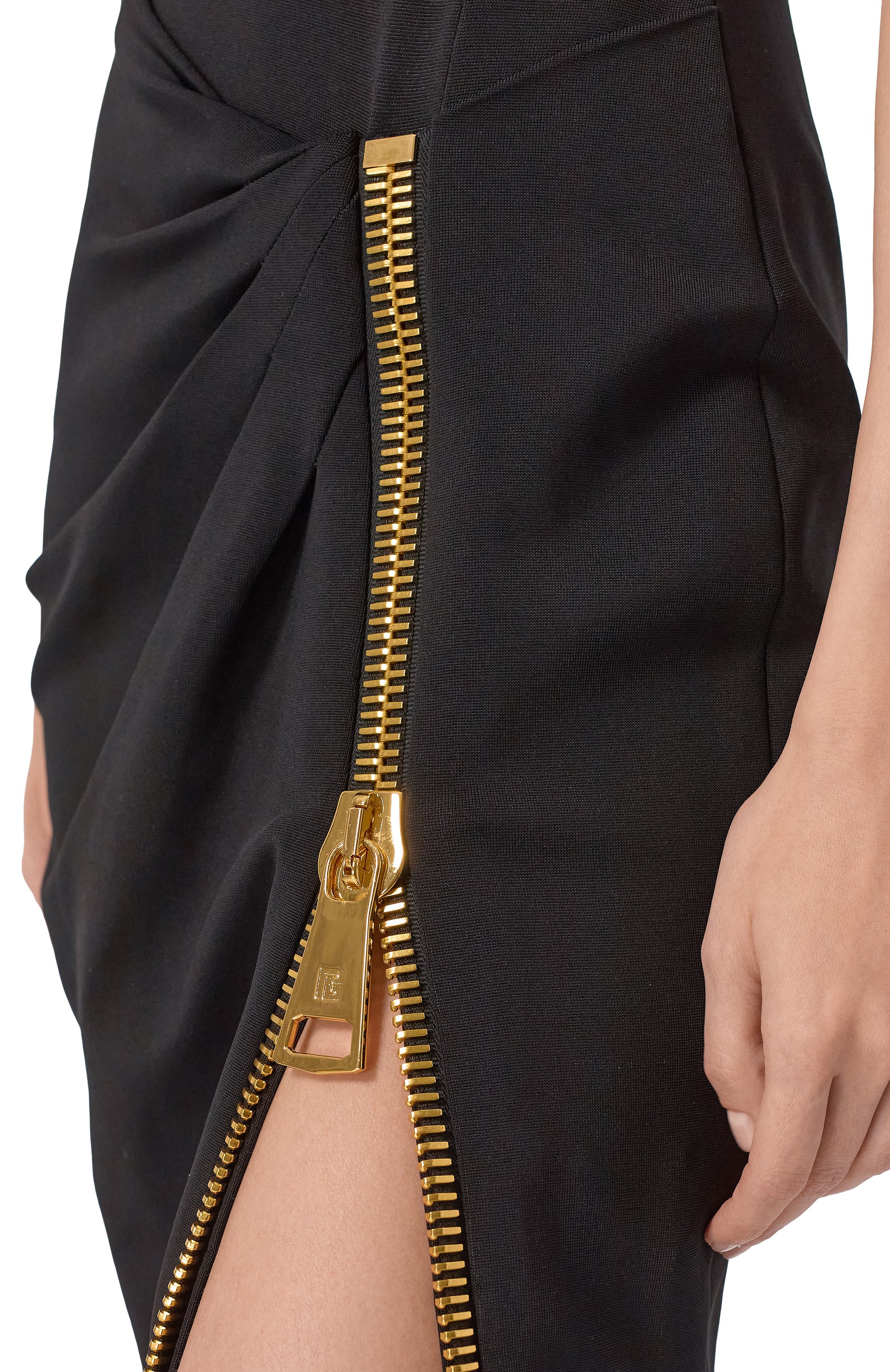 Платье из вискозы BALMAIN, арт. FF0RP900/JL05, фото 4