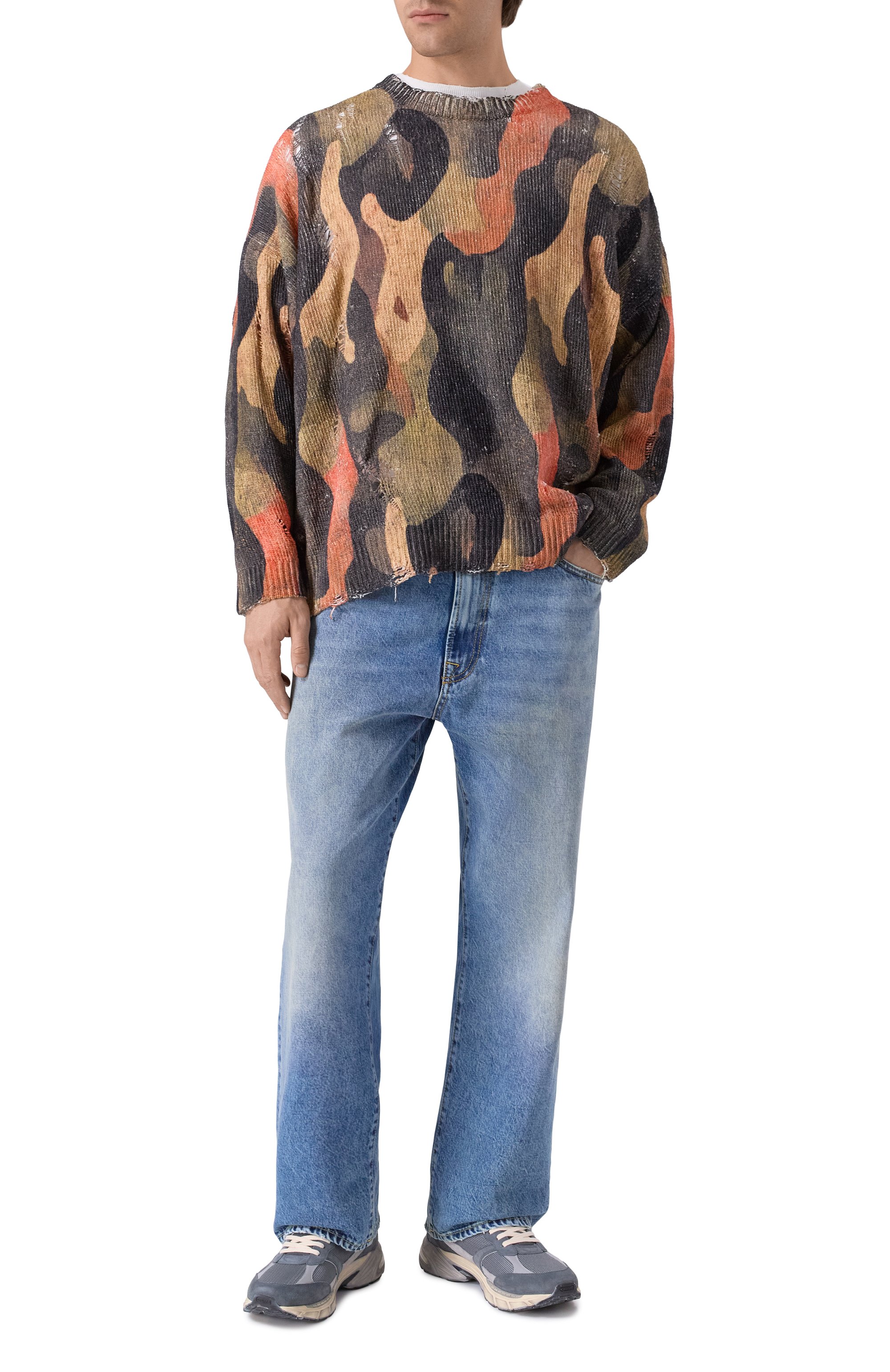 Хлопковый свитер R13, арт. R13WY197-Y241A, фото 2