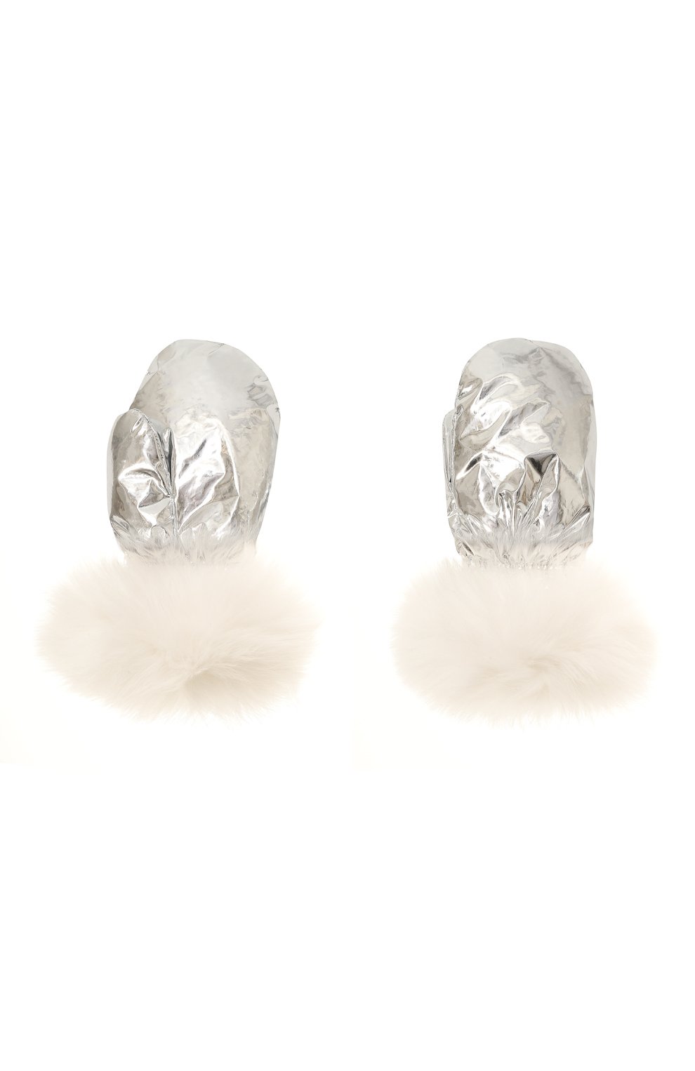 Пуховые варежки YVES SALOMON ENFANT, арт. 25WEA905XXK02W, фото 2