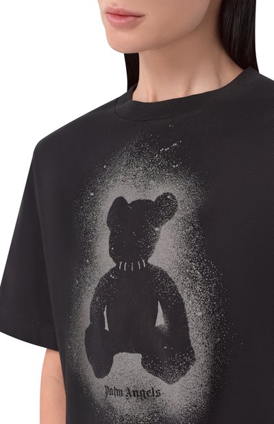 Хлопковая футболка PALM ANGELS, арт. PMAA109S26JER001, фото 5