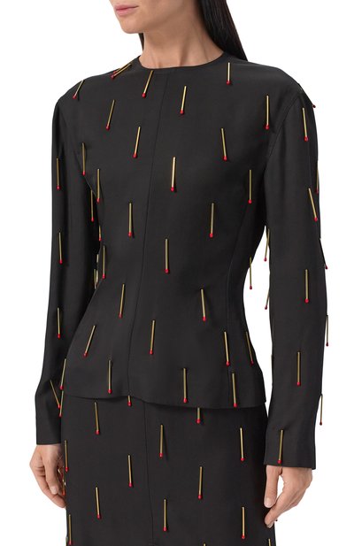 Блузка из вискозы BOTTEGA VENETA, арт. 832228/V35B0, фото 3