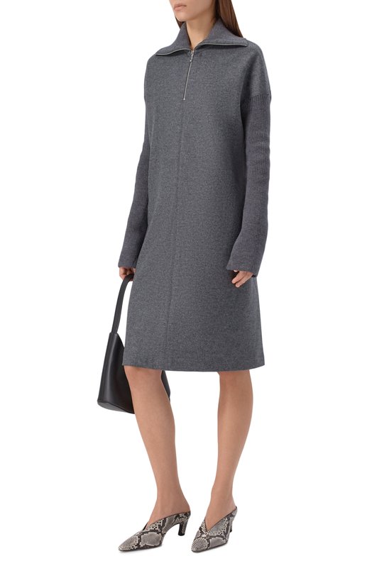 Шерстяное платье Jil Sander J02CT0531/J40045 Серый  J02CT0531/J40045 Фото 2