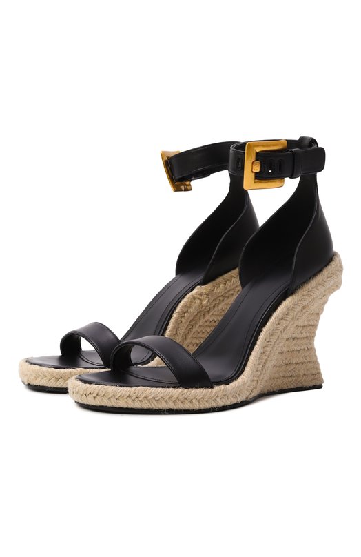 Кожаные босоножки Anthem 95 Balmain GN4UH225/LNAP Чёрный GN4UH225/LNAP