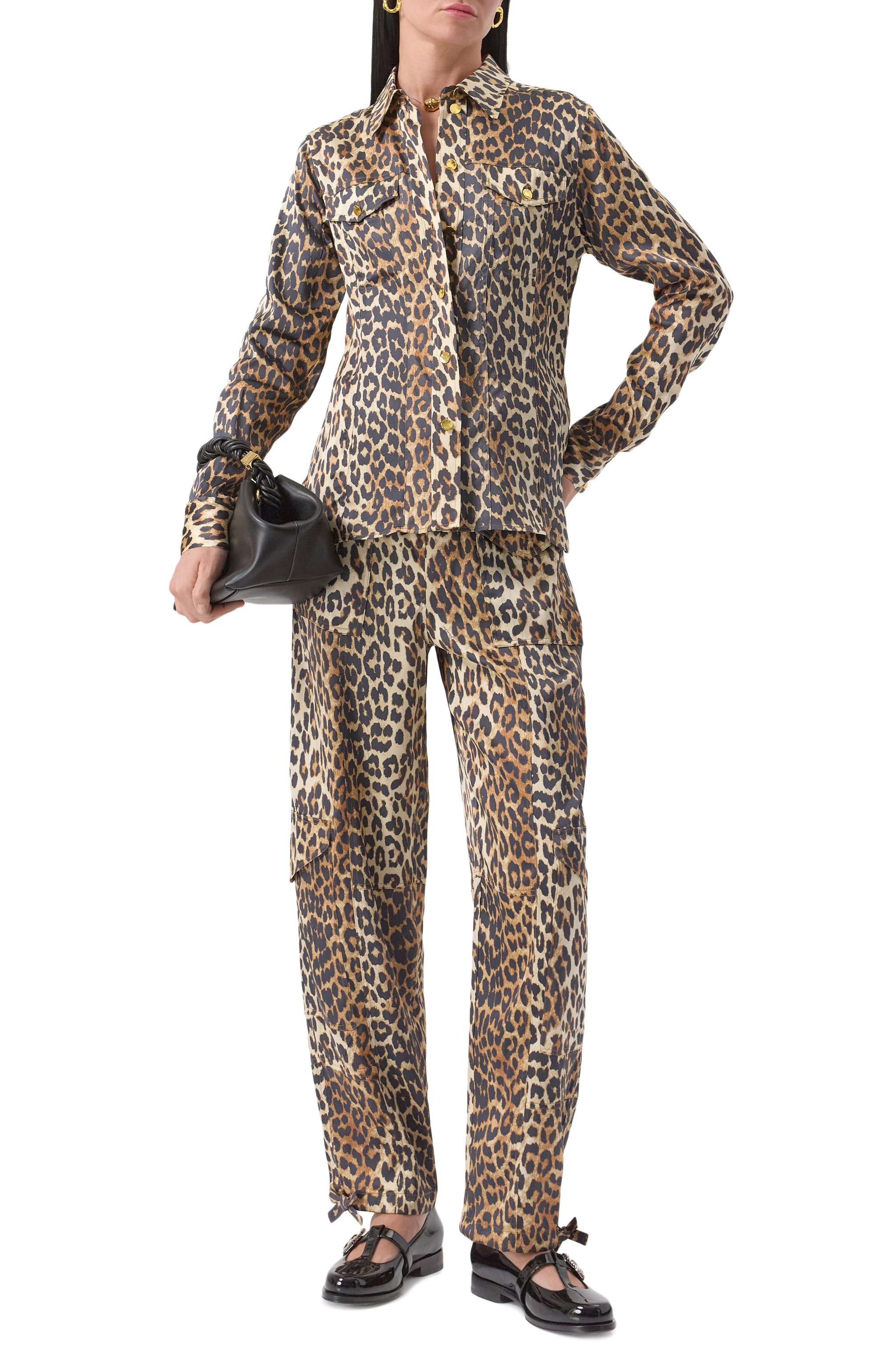 Рубашка из вискозы GANNI, арт. W0321/6757, фото 2