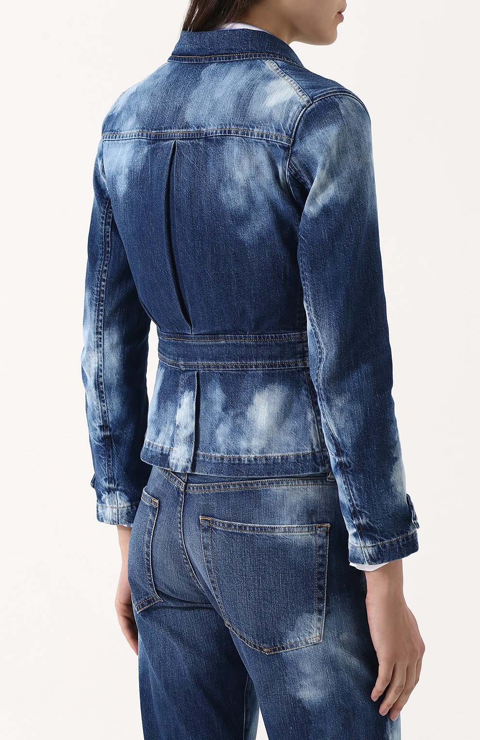 Приталенная джинсовая куртка с потертостями RALPH LAUREN, арт. 290713825, фото 4